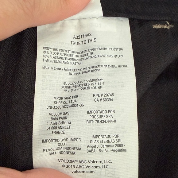 Volcom Men's Charcoal Flat Front Shorts (NWT) - Picture 7 of 14